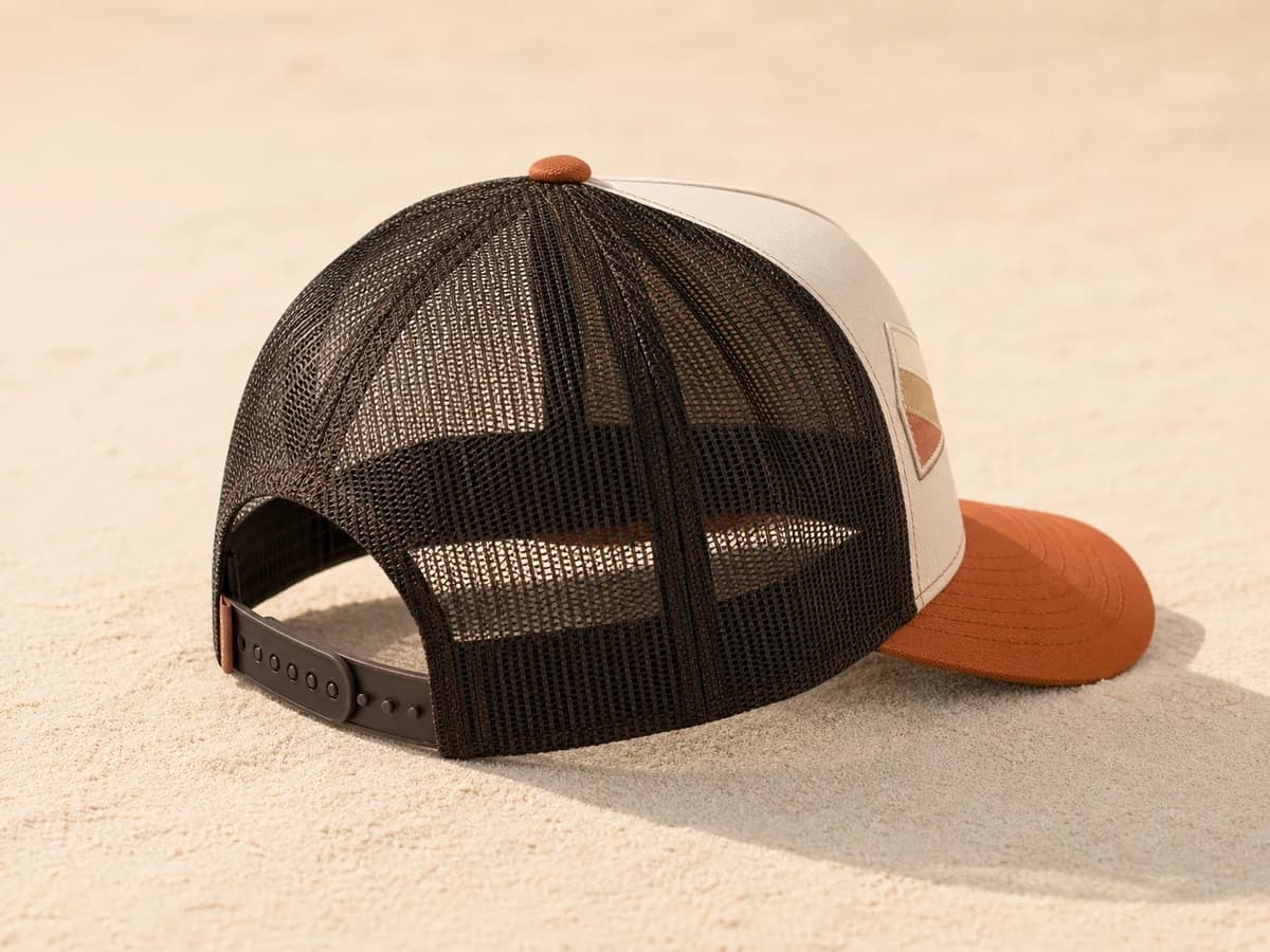 Custom trucker and mesh-back cap development concept